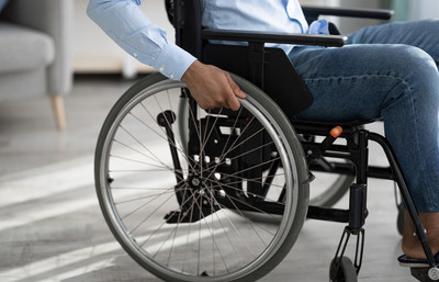 Person sitting in wheelchair